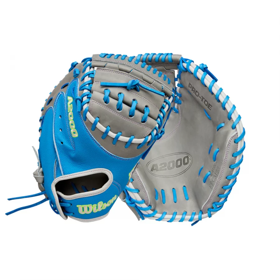 Wilson A2000 Classic FPCM23 Sky Blue/Gray 34" C Mitt